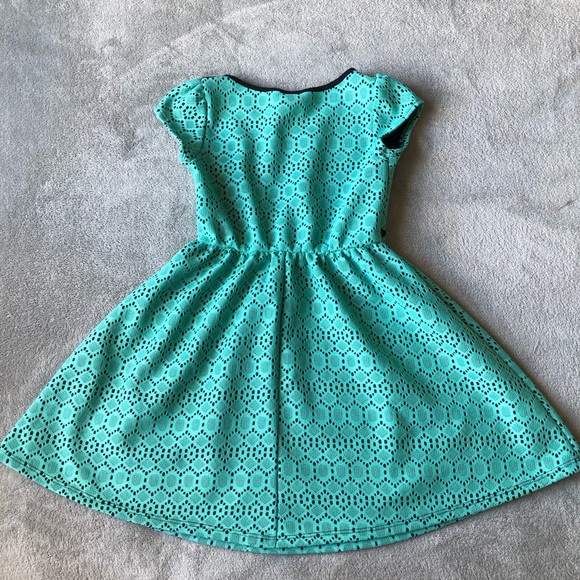 Kids Turquoise Formal or/and Casual Dress 7-8Y - Picture 2 of 4